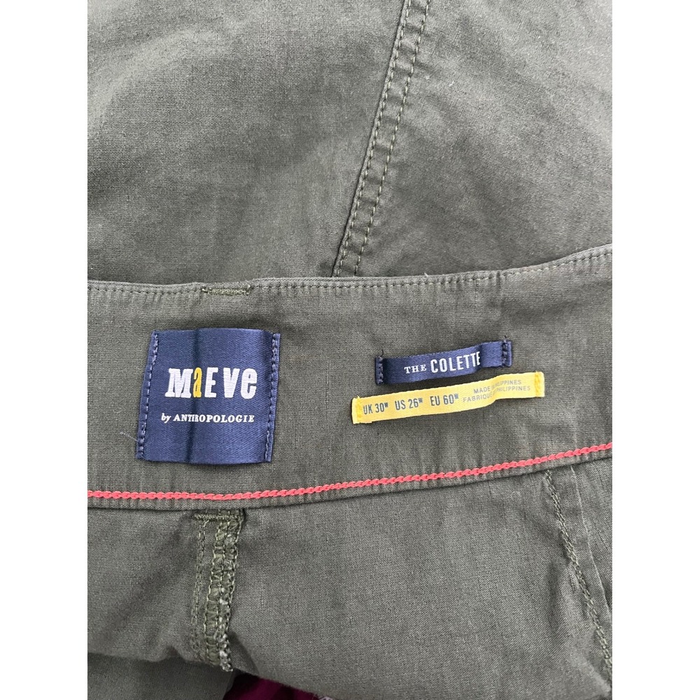 MAEVE x ANTHROPOLOGIE The Colette Plus Size Cropped Wide Leg Pants in Olive - Picture 8 of 10